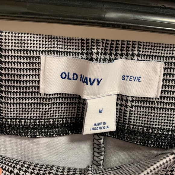 Old Navy Stevie Pant Dressy Gray Plaid Design NWOT Medium - Picture 6 of 11